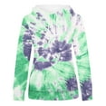 thumbnail image 3 of Hoodies Woman Women Plus Size Tie-Dye Printed Gradient Pullover Long Sleeve Sweatshirt Top, 3 of 4