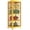 Large Yellow, variant on Vakiorn Locking Steel Storage Cabinet Expandable Metal Door Heavy Duty Hinges Adjustable Shelves for Tools Supplies Equipment 35"Hx31"Wx30"D