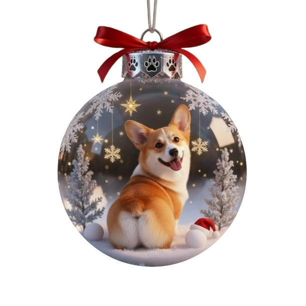 Lindo perro plano acrlico decoracin 8cm