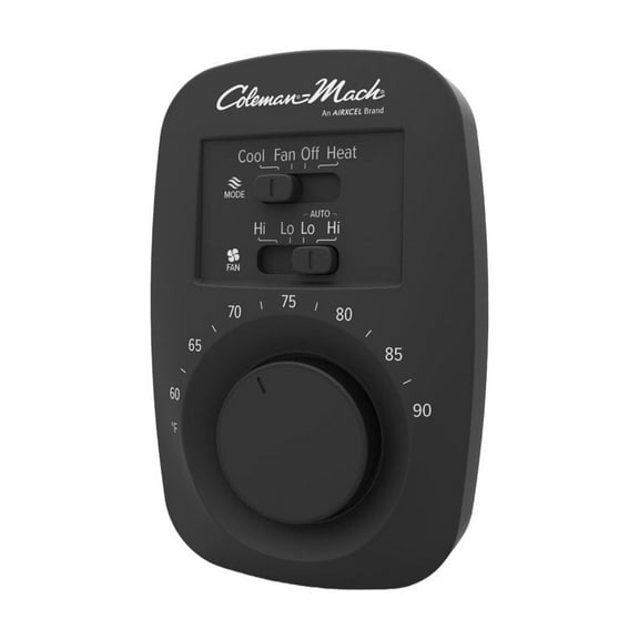 Coleman 9420-351 Heat/Cool Wall Thermostat - Analog Black