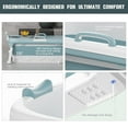 thumbnail image 4 of Reykilor 54" Foldable Bathtub with 3 Lids & Handles for Adult, Portable Soaking Bath Tub Large Freestanding SPA Tub Ideal for Hot Bath Ice Bath, 4 of 6