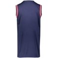 thumbnail image 4 of Holloway Sportswear XL Retro Basketball Jersey Navy/Scarlet/White 224076, 4 of 5