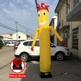 thumbnail image 5 of 10ft 3M Inflatable Dancing Doll Yellow Tube Sky Man Wind Sky Wavy Dancer Inflatable Advertising Air Puppet Waving Arm 10ft Inflatable Tube Man Air Powered Dancing Puppet Yellow Advertising Sign, 5 of 11