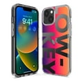 thumbnail image 2 of MUNDAZE Case for Apple iPhone 15 Hybrid Shockproof Slim Hard Soft TPU Shell Heavy Duty Protective Phone Cover - Purple Pink Orange Clear Funny Text Quote Low Key, 2 of 5