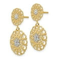thumbnail image 2 of 14K Two-Tone Gold Earring Drop & Dangle Women'S 27 mm 14, 2 of 3