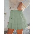 thumbnail image 2 of Pantalones cortos Aoudery Flowy para mujer, pantalones cortos estilo bohemio con volantes, 2 of 6