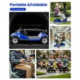 thumbnail image 7 of 4 Wheel Powered Mobility Scooters, Foldable Travel Scooter with LED Headlights, Basket and 360° Rotatable Thick Seat, 12.5 Miles Range, Electric Scooters for Seniors, Red, 7 of 7