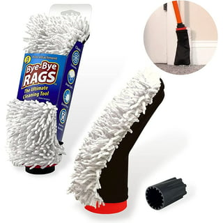 Everything for The Mistress Baseboard Cleaner Tool with Handle 5 Reusable Cloths. Use for Bathroom, Kitchen