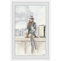 Parvez Taj Chillin' at Paris II Framed Wall Art, 12" x 18"