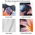 thumbnail image 4 of luoweisi Men's Beach Shorts Quick Dry Swim Trunks with Mesh Lining Butterfly M, 4 of 5