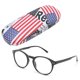 thumbnail image 2 of Gafas de lectura con marco negro que bloquean la luz azul, unisex, para hombres y mujeres, para personas mayores, +200, 2 of 10