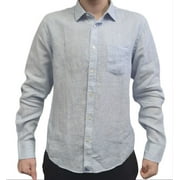 UNTUCKit Men's Wrinkle Resistant Vignoles Shirt, Blue, Medium