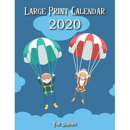 Elderly Calendar Monthly and Weekly 2020: Large Print Calendars for Seniors 2020: Visually impaired calendar 2020-Jumbo grid and big letters for elderly by weekly and monthly planner organizer to (Best Jobs For Visually Impaired)
