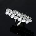 thumbnail image 3 of 3.10 CTW Natural Diamond Polki Rectangular Cluster Ring 925 Silve Jewelry, 3 of 4