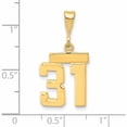 thumbnail image 2 of 14K Yellow Gold Small Polished Number 31 Charm Made In United States -Jewelry By Sweet Pea, 2 of 5