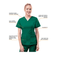 thumbnail image 4 of Adar Pro Breakthrough Plus Ensemble de Sarrau pour Femmes - Haut à Col en V Amélioré et Pantalon à Multiples Poches - Petite / Grande, 4 of 8