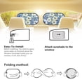 thumbnail image 4 of KUIFORTI 2 Pack Car Window Shades for Baby, Cling Sun Shade Blocker, Glare Shield and UV Rays Protection for Your Child 20.47" x 12.59" Side Window Screens for SUV, Tropical Flower, 4 of 6