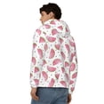 thumbnail image 4 of Kdxio Watermelon Print Men Hoodies Casual Hoodies for Men with Zip Pockets Full Zip Long Sleeve Sweatshirt Sports Hooded Jacket-3X-Large, 4 of 5