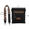 thumbnail image 7 of Montana West Crossbody Bags for Women with Dual Compartments Western Crossbody Purse with Leopard Print Guitar Strap, Black, 7 of 7