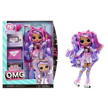 LOL Surprise OMG Ace Fashion Doll with 15 Surprises Including Gaming Themed Fashions and Accessories, Kids Toy Gift Ages 4 