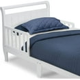thumbnail image 4 of Delta Children Wood Sleigh Toddler Bed - Greenguard Gold Certified, White, 4 of 7