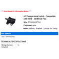 thumbnail image 2 of A/C Temperature Switch - Compatible with 2013 - 2019 Ford Flex 2014 2015 2016 2017 2018, 2 of 2