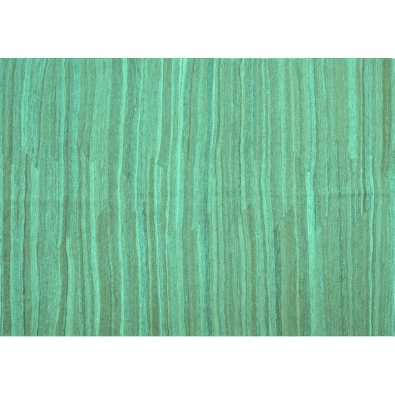 Ahgly Company Indoor Rectangle Abstract Turquoise Blue Contemporary Area Rugs, 7' x 10'