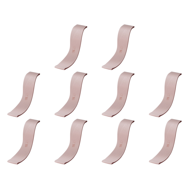 Bandas Resistencia Silicona Elásticas Entrenamiento para en Casa Yoga () Rosa