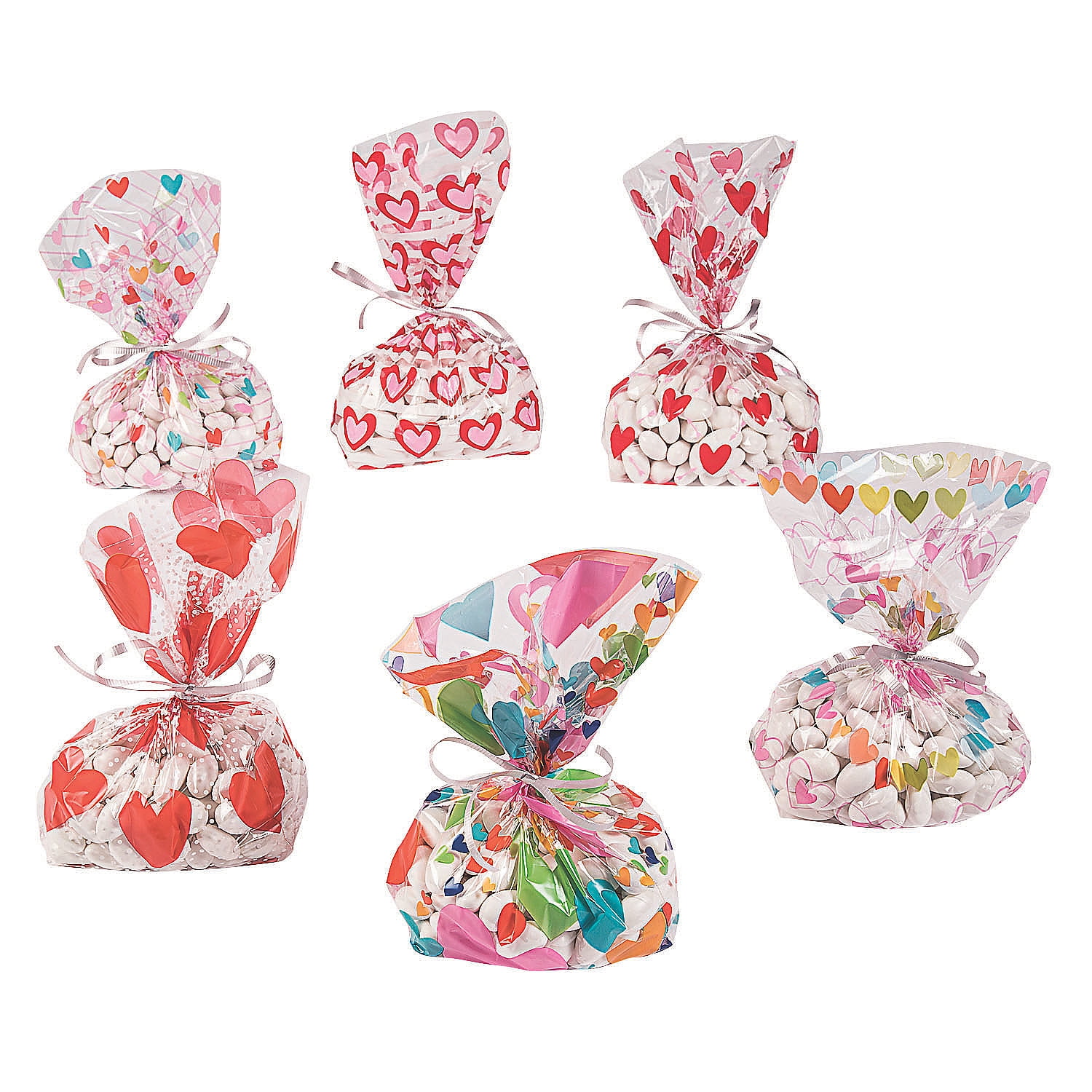 Valentine'S Day Cellophane Bags Assortment Party Supplies 144