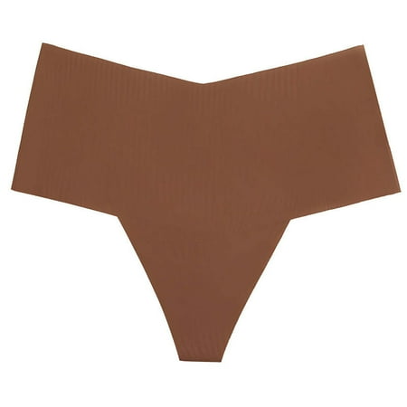 

Women s Ice Silk Briefs Underwear Ladies Sexy Seamless V-Back Low Waist Breathable Panties Cheeky Hipster Underpant