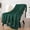 Emerald Green, variant on Mustard Yellow Blanket for Couch, Chenille Throw for Sofa Bed, Soft Knit Woven Gold Blanket with Decorative Tassel for Chair Living Room, Mustard Yellow 50x60