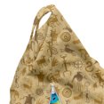 thumbnail image 5 of Kokopelli Lounger Chair Bag, Shepherds Cave Animals and Hunters Plentifulness Print, High Capacity Storage with Handle Container, Lounger Size, Pale Coffee Caramel, by Ambesonne, 5 of 5