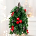 thumbnail image 3 of Artificial Christmas Tree With Base Small False Tree Crafting Displaying Decoration for Tabletop Party Decorations, 3 of 7