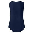 thumbnail image 7 of SNKSDGM Female Womens Tank Tops with Built in Bra Navy White Tank Top Women Racerback Women Casual Summer Loose Sleeveless Round Neck Vest Tank Shirt Tunic Blouse Tops Xl, 7 of 7