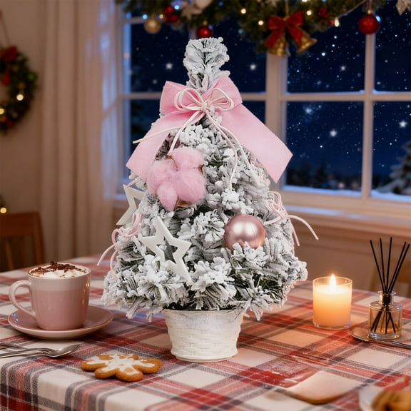 Mini Christmas Tree, Tabletop Christmas Tree, Small PVC Christmas Decoration for Shopping Mall and Hotel, Compact Space-Saving Design, Durable Indoor Festive Ornament