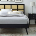 thumbnail image 5 of Platform Bed Frame, Queen Size, Wood, Black, Modern Contemporary Urban Design, Bedroom Master Guest Suite, 5 of 9