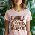 thumbnail image 5 of Fall Vibes Shirt Flannels Hayrides Pumpkins Sweaters Bonfires Autumn Tee , Navy, Size XL, 5 of 6