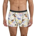 thumbnail image 2 of Goofa Floral Puppy Printed Men's Boxer Briefs Underwear, Moisture-Wicking Underwear, Trunk,Soft and Breathable Cotton Underwear-Large, 2 of 9