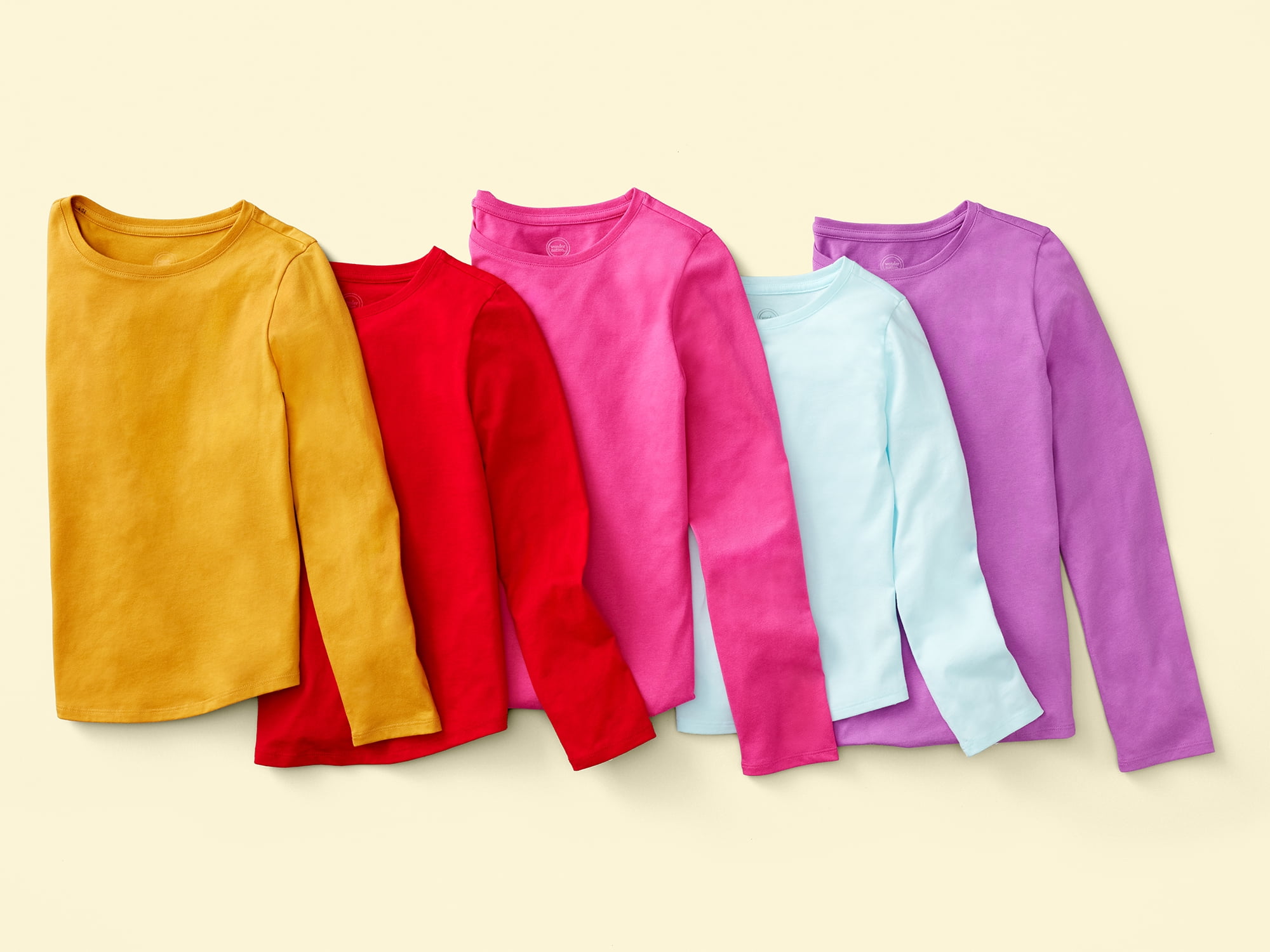 Kid Girl Butterfly Print Colorblock Long Raglan Sleeve Tee