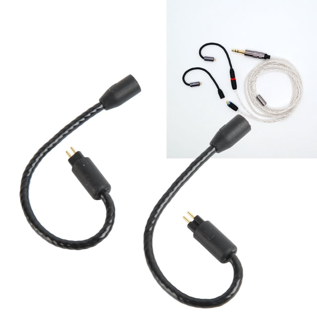 Adaptador de 0.78 mm de mmcx a 2 pin, núcle de cable de ofc mmcx a 2 pines de 0.78 mm Adaptador Interfaz de Oro Universal para zst Para AS10 ZS3