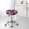 thumbnail image 7 of Lsque USA Eagle with Spread Wings Pattern Round Bar chair cushion covers Velvet Fabric Premium Comfort Protects from Scratches and Stains for 14-17 Inch Chair-12 inch, 7 of 7