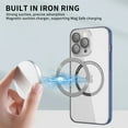 thumbnail image 3 of SaniMore for iPhone 14 Pro 6.1" 2022 Transparent Magnetic Case, Rugged Clear PC Back & TPU Bumpers Case with Wireless Charging for iPhone 14 Pro Shockproof Protective Cover, Blue, 3 of 9