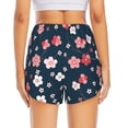 thumbnail image 4 of Goofa Cherry Blossoms Printed Women 2 in 1 Running Shorts,Quick Dry Athletic Workout Shorts,High Waisted Athletic Shorts with Liner Pockets-X-Large, 4 of 9