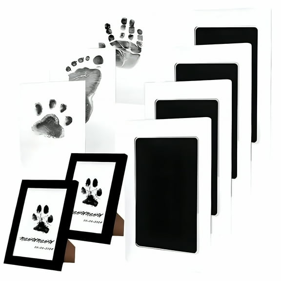 CCOCC Paw Print Kit for Dogs Inkless Hand and Footprint Kit Dog Nose Print Kit Clean Ink Pads and Imprint Cards for Pet Paw Print Impression Kit Keepsake Dog Mom Gift