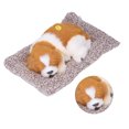 thumbnail image 4 of Perro De Simulación, Plástico Suave Simulación De Perro Material De Plástico De Felpa Grandes Regalos Pueden Llamar Lovely Vivid Para Regalo De Vacaciones Para Regalo De ANGGREK Perro grande de pelo amarillo dorado, 4 of 8