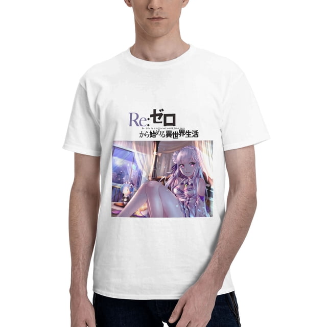 Camiseta de Manga Corta para Hombres Re:Zero