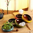 thumbnail image 4 of Flower Pot Ceramic Pots Hydroponic Planter Retro Style Exquisite Ceramic Succulent Containers Glazed Shadow Large Diameter for Home Supplies Yellow, 4 of 8
