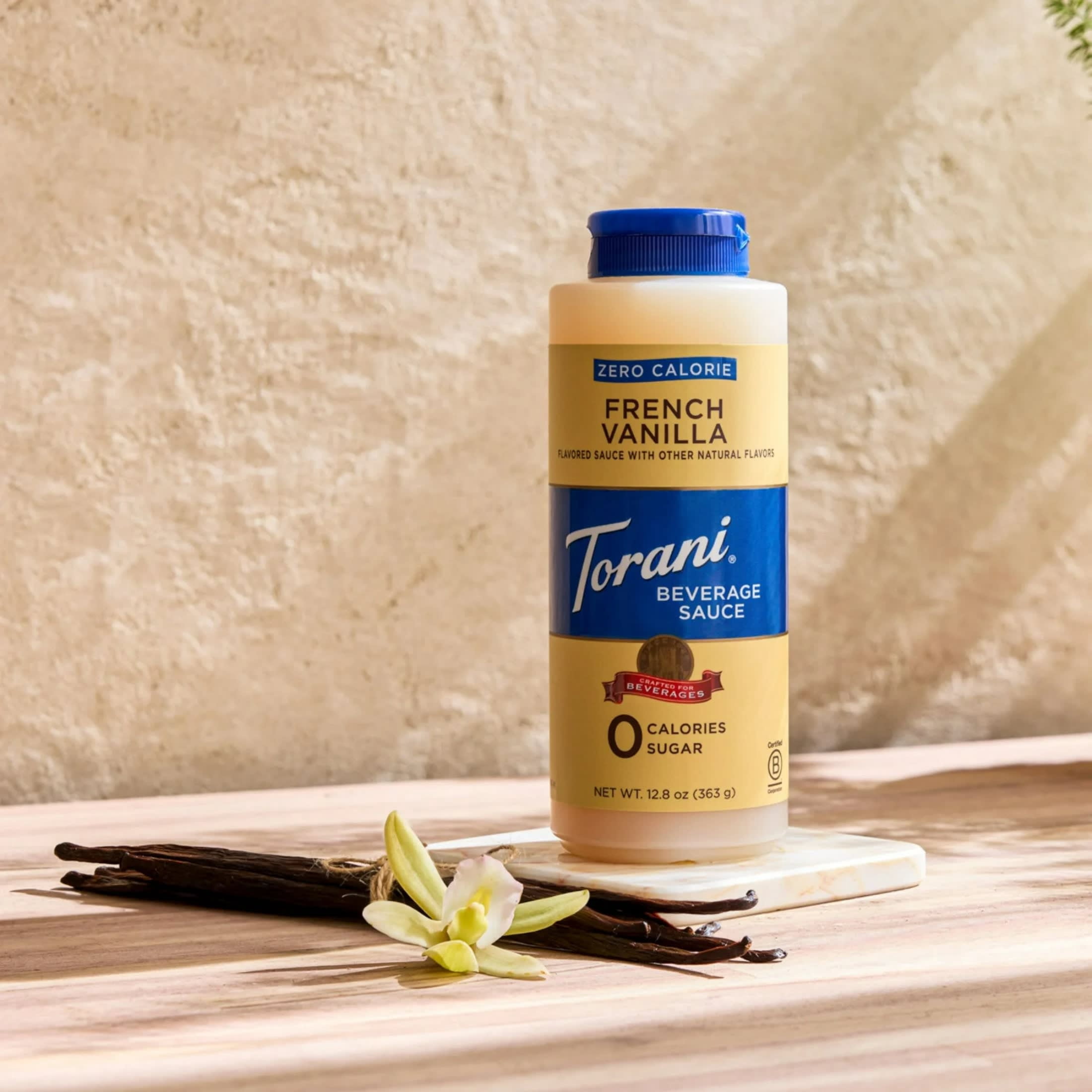 Torani Zero Calorie French Vanilla Beverage Sauce 12.8 oz