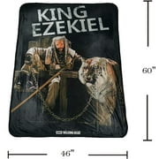 Rabbit Tanaka The Walking Dead King Ezekiel Soft Fleece Throw Blanket 46" x 60"