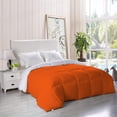 thumbnail image 2 of BedDecor 300 GSM 1Pcs Reversible Solid (Orange, Oversize King) 100% Egyptian Cotton Base Comforter, 2 of 8